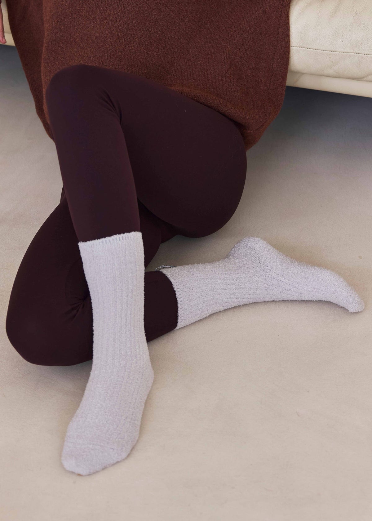 Arctic Fox Cosy Socks in Chocolate