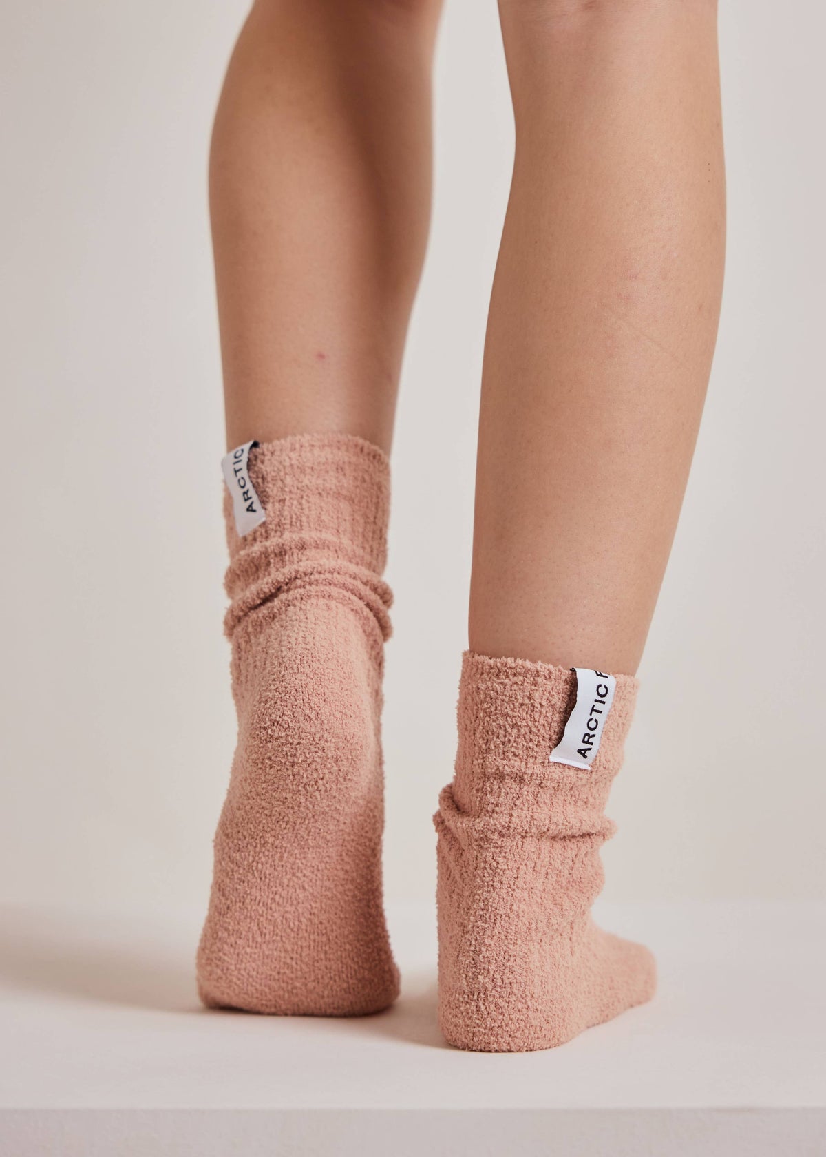 Arctic Fox Cosy Socks in Muted Pink
