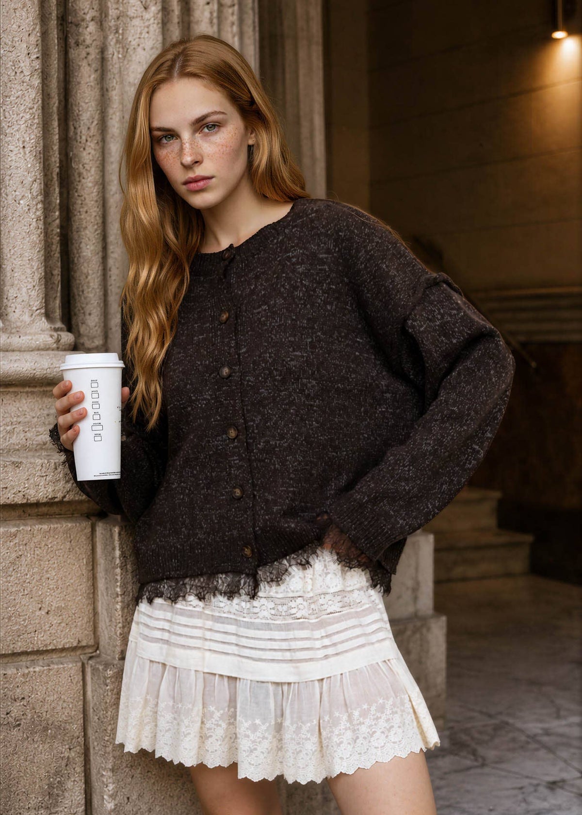 Lizzy Lace Cardigan Top