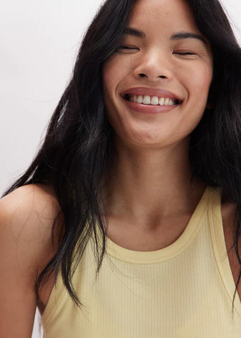 Richer Poorer Vintage Rib Tank in Butter