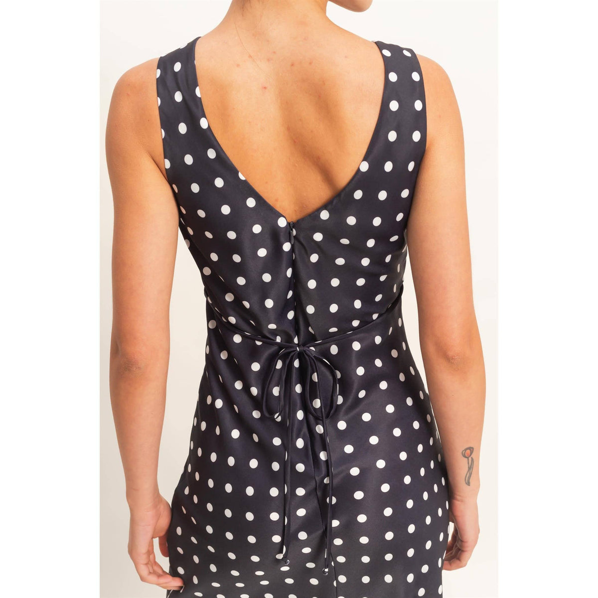 Isla Polka Dot Sleeveless Maxi Dress