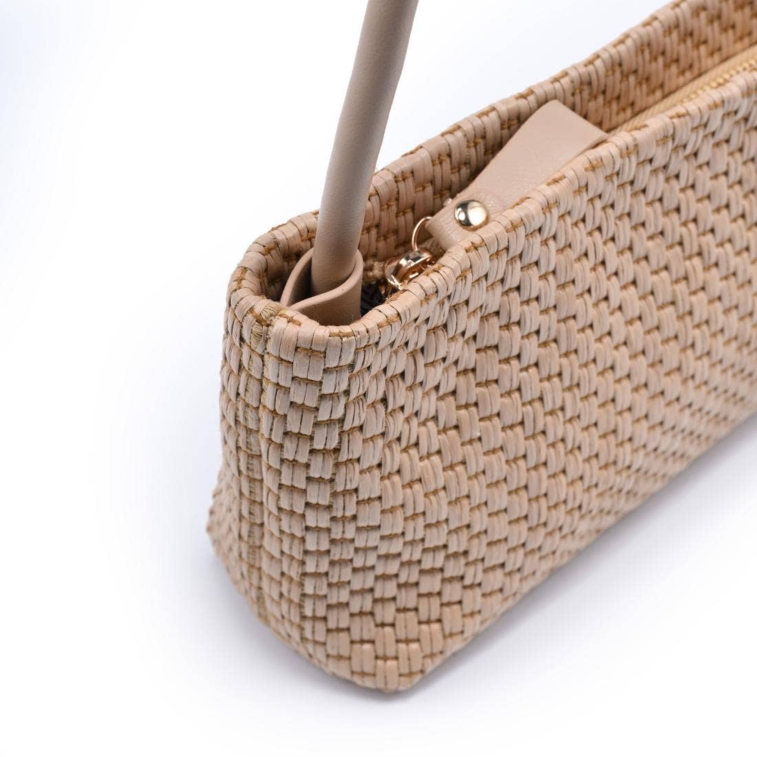Moda Luxe Lucy Natural Woven Shoulder Bag
