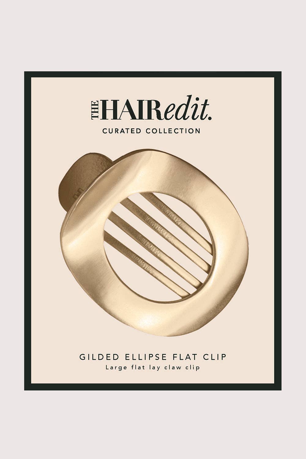 Gilded Flat Hair Clip in Gold