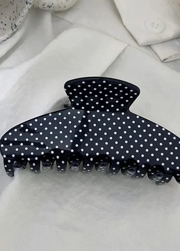 Large Polka Dot Hair Claw Clip
