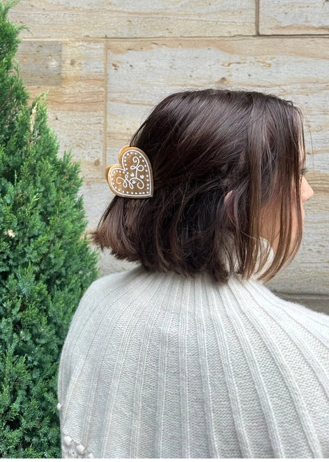 Gingerbread Cookie Claw Clip