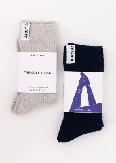 Arctic Fox Cosy Socks in Dark Grey