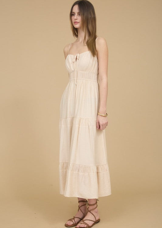 Stassi Smocked Midi Dress
