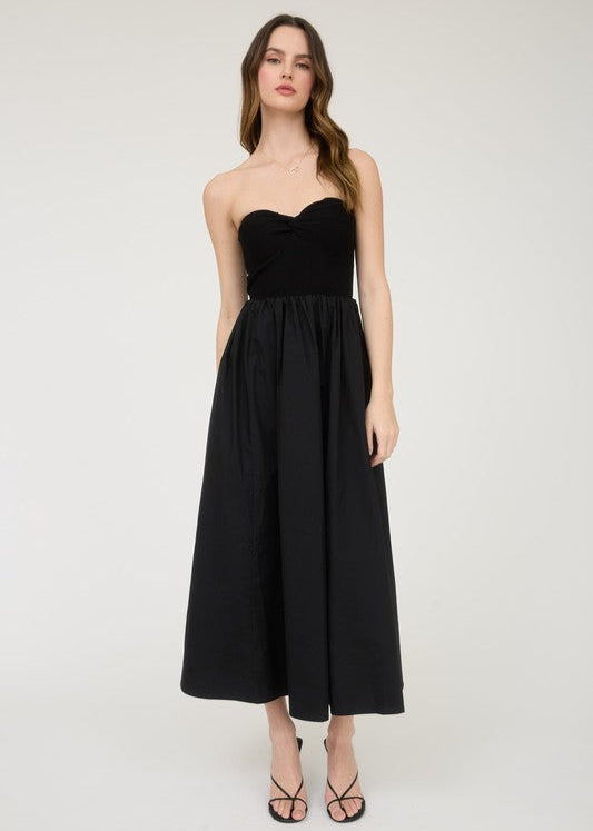 Amanda Strapless Twist Front Dress