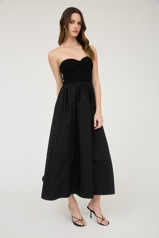 Amanda Strapless Twist Front Dress