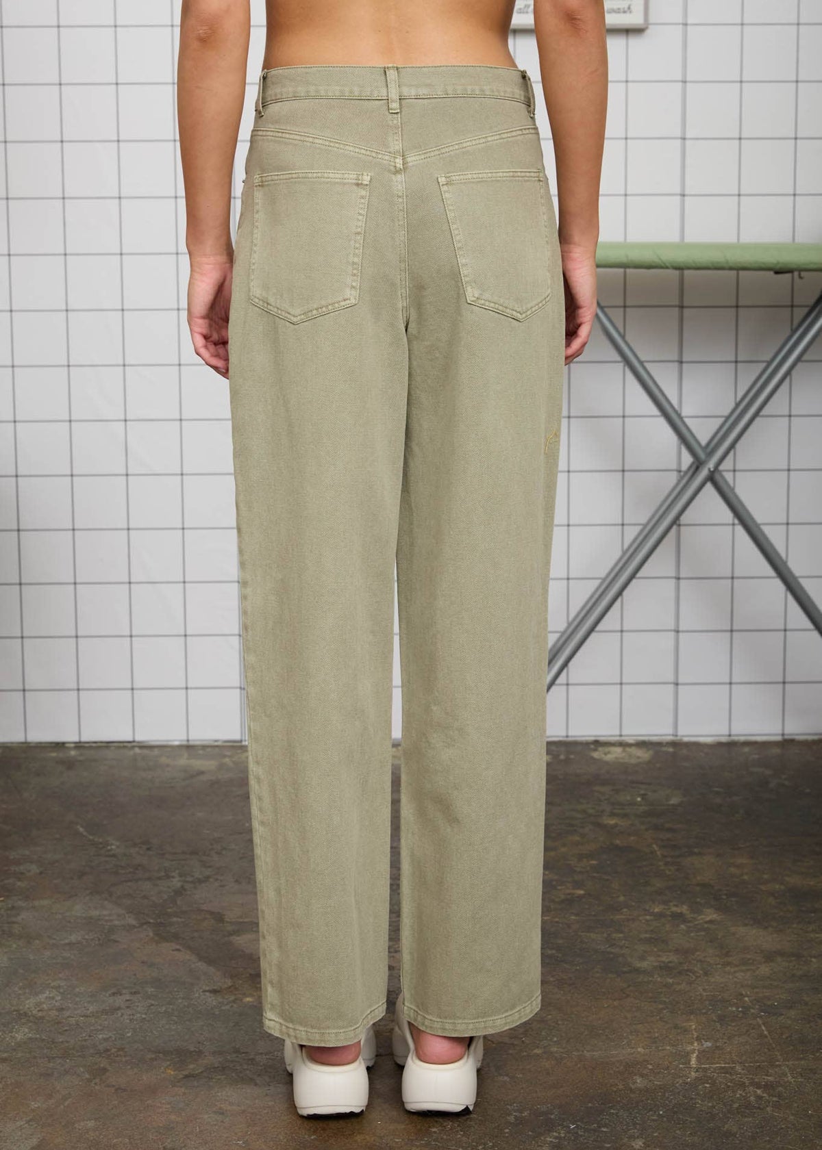 Bailey 100% Cotton Olive Jeans