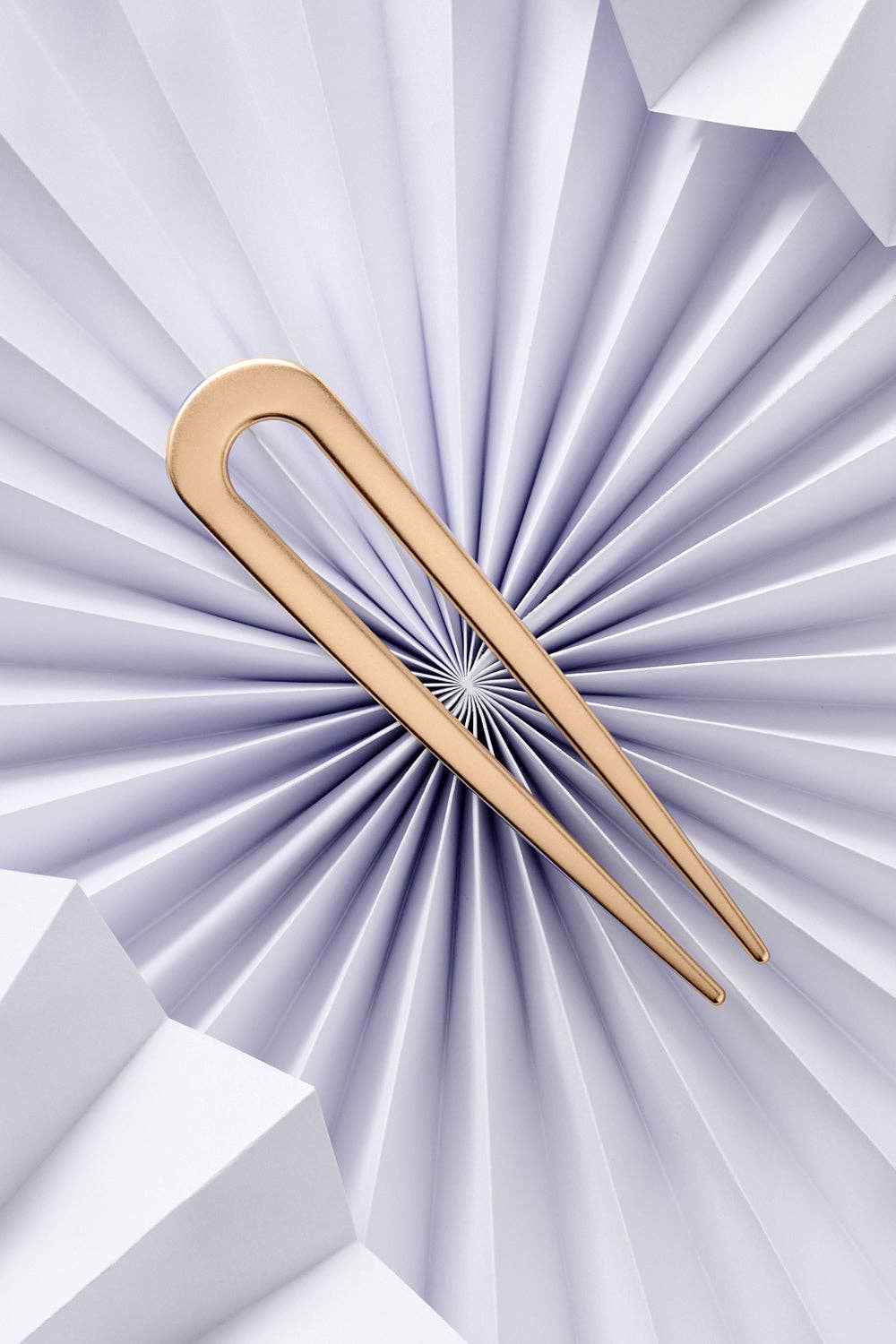 Sleek Chignon French Hair Pin in Gold