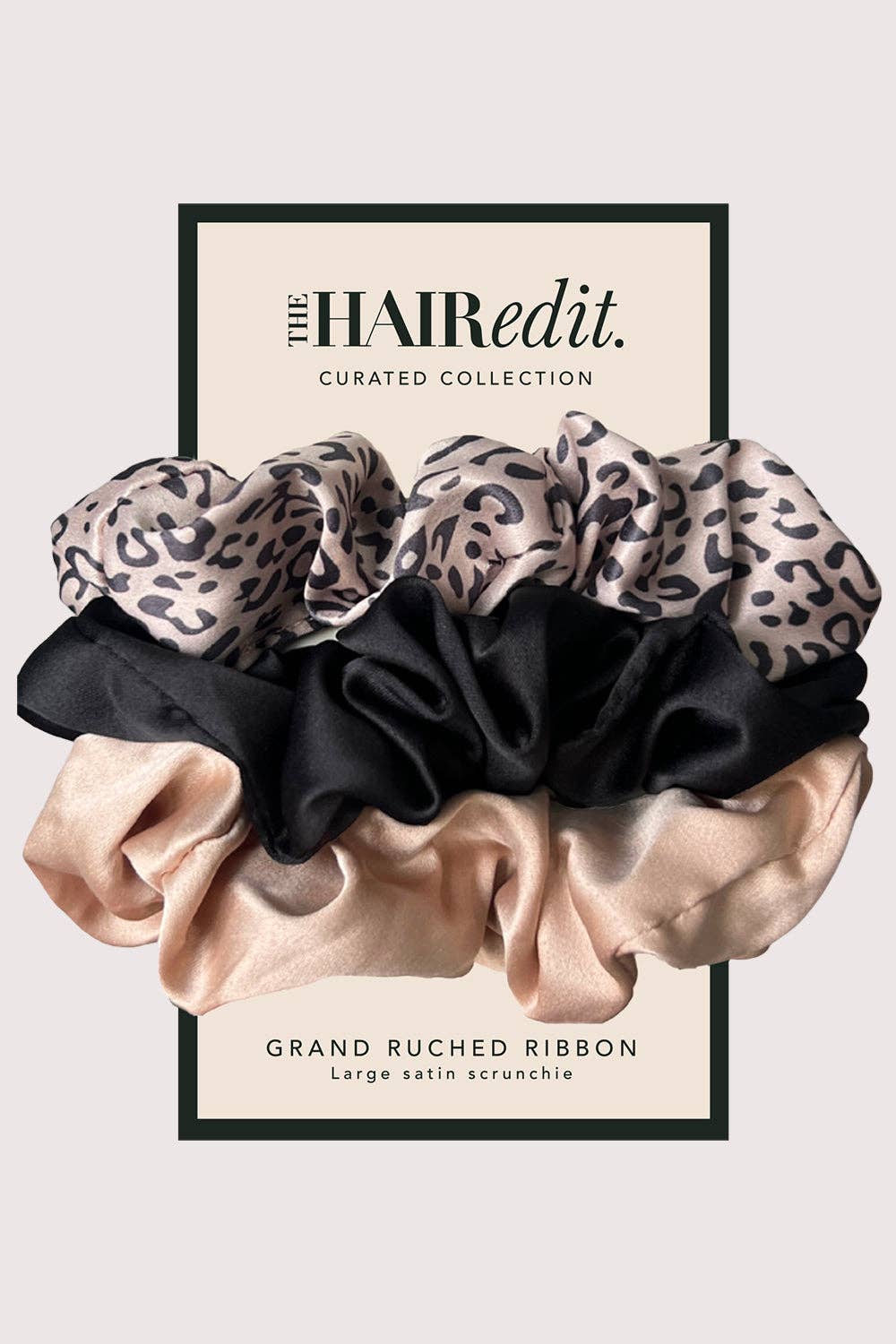 Grand Ruched Ribbon Scrunchies Set