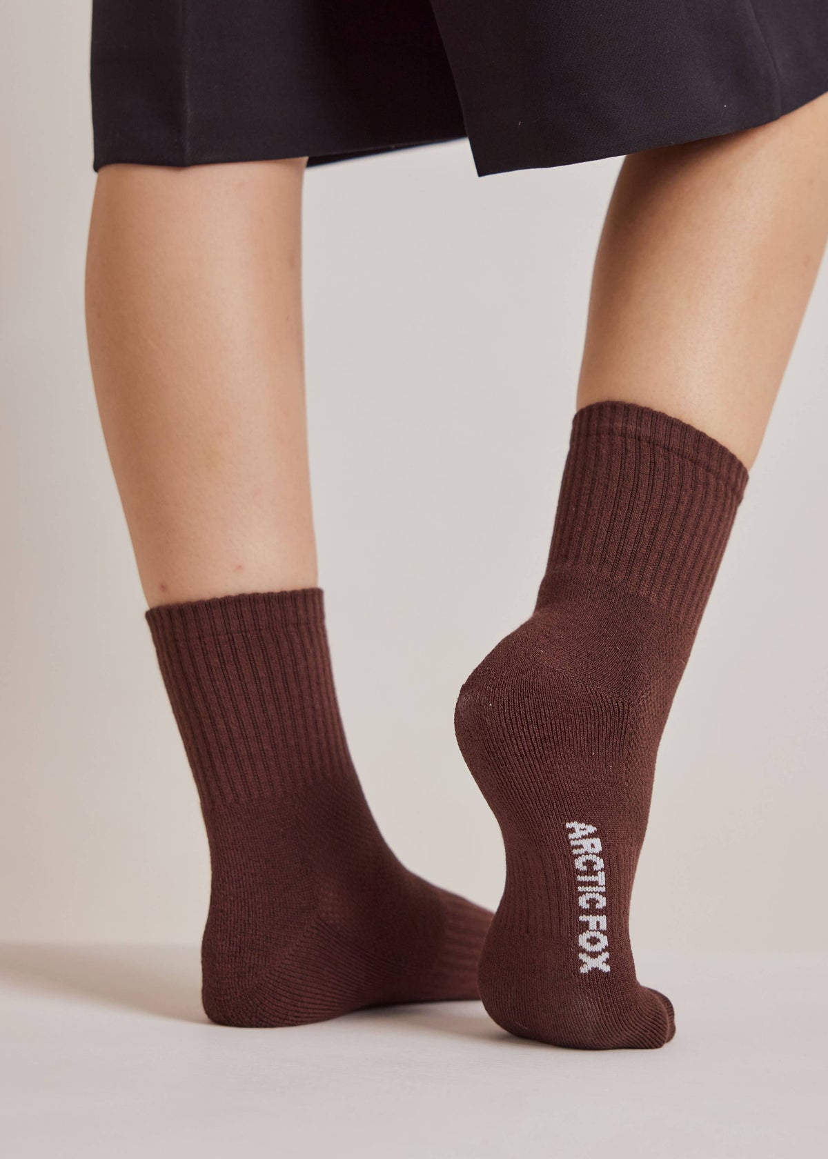 Arctic Fox Short Everyday Sock in Chocolate