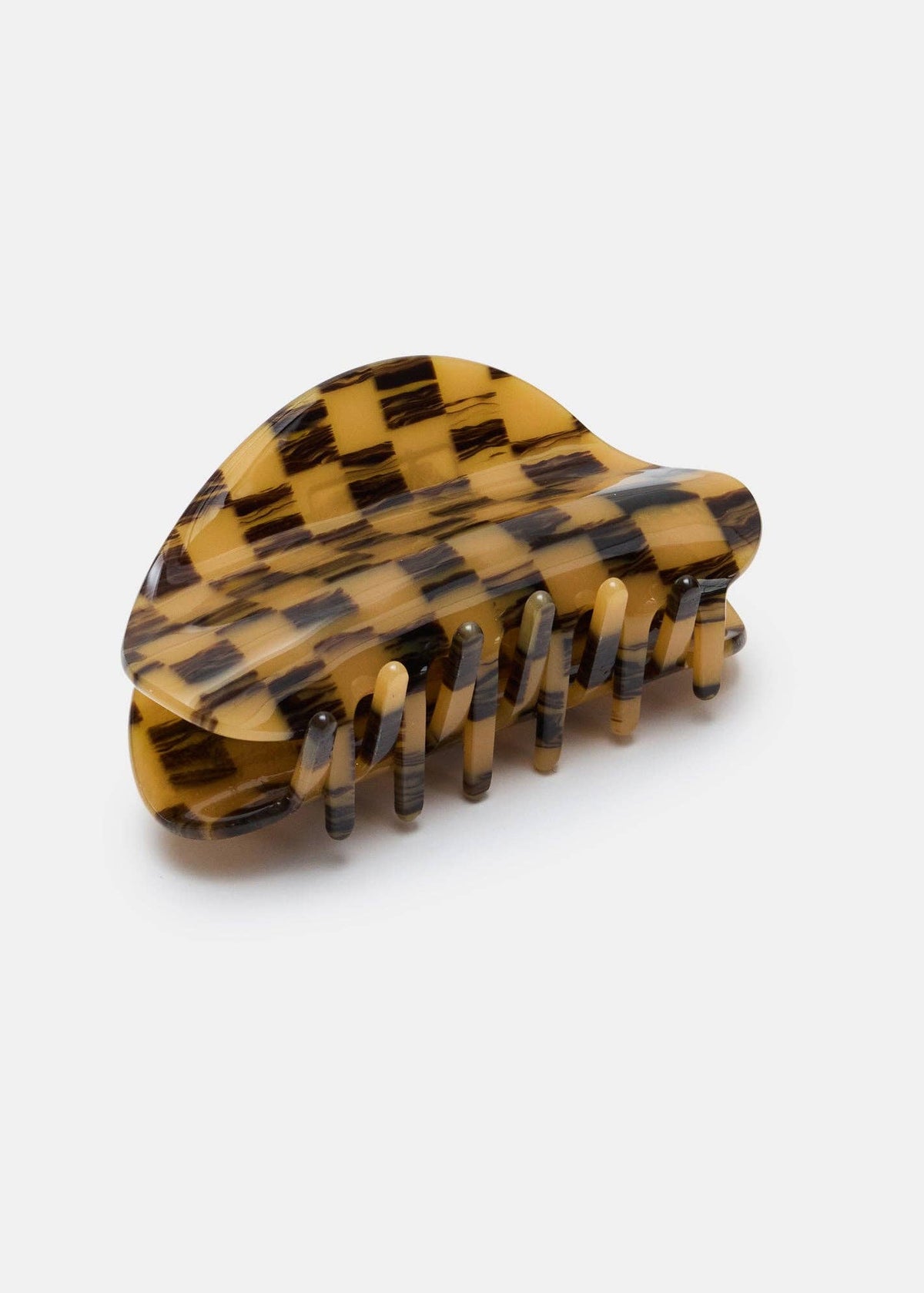 Chunks Checker Claw in Mocha