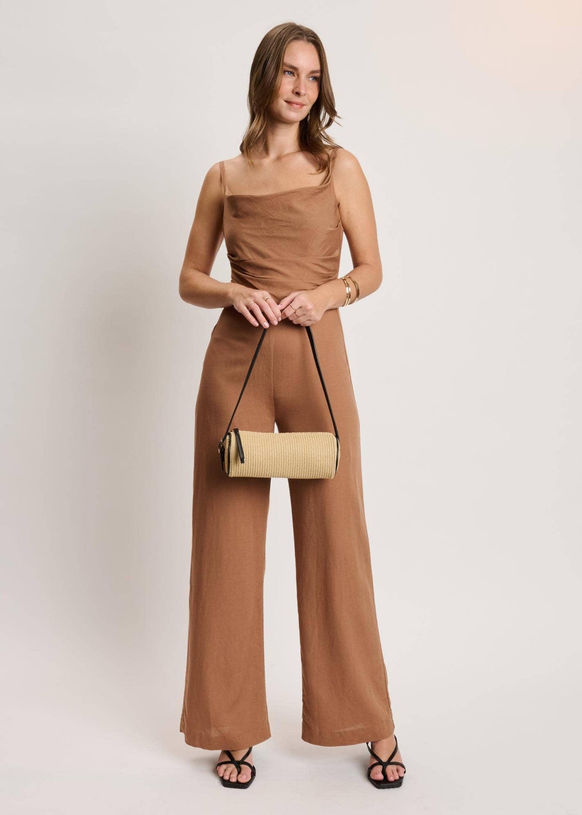 Moda Luxe Mila Natural Straw Shoulder Bag