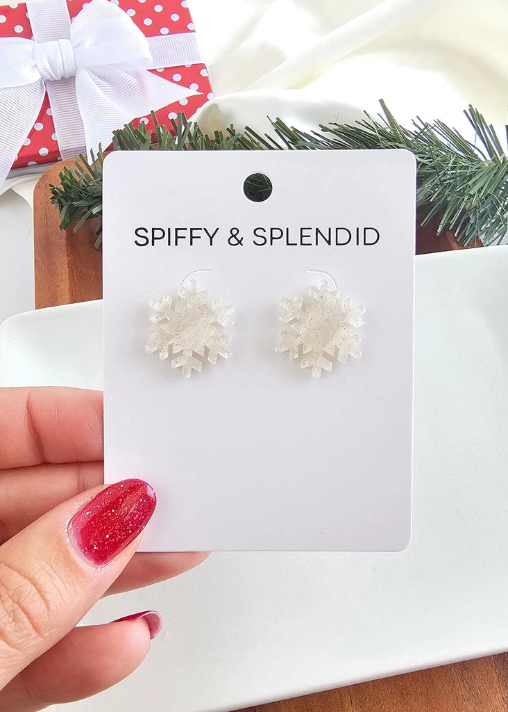 Snowflake Stud Earrings