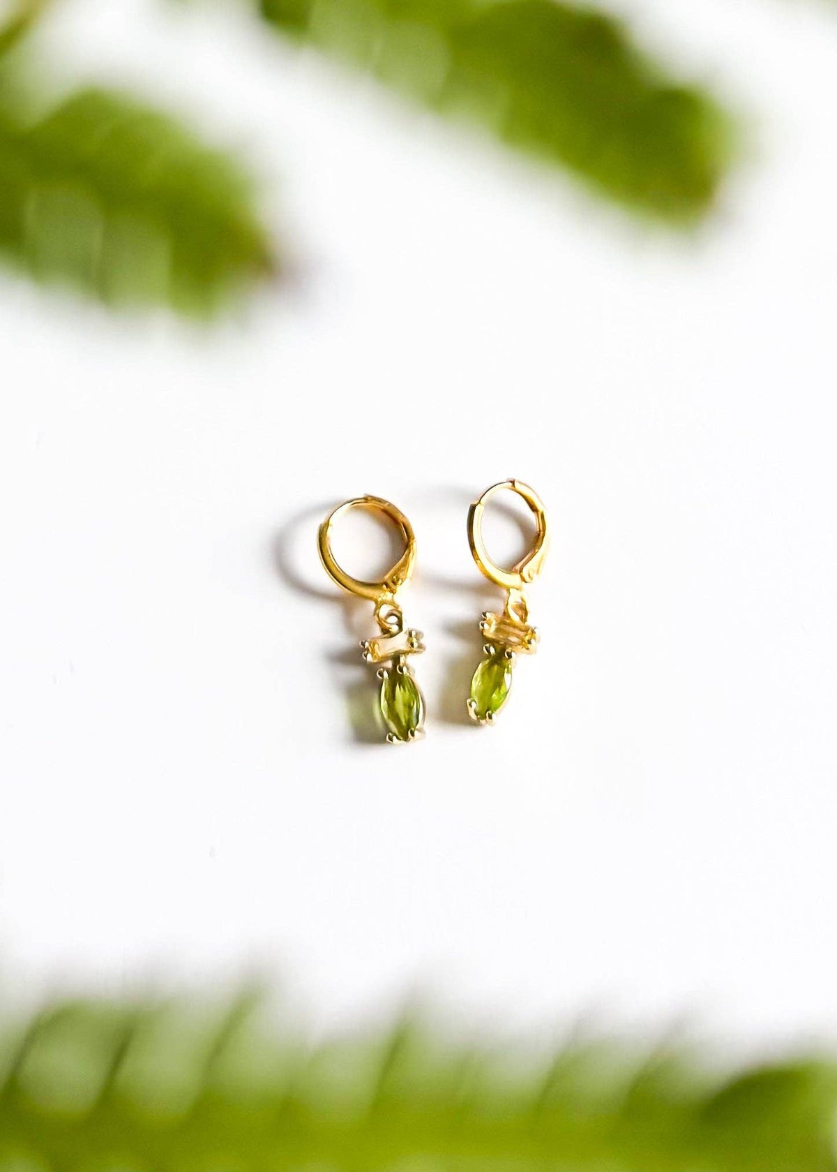 Gold & Olive Hoops