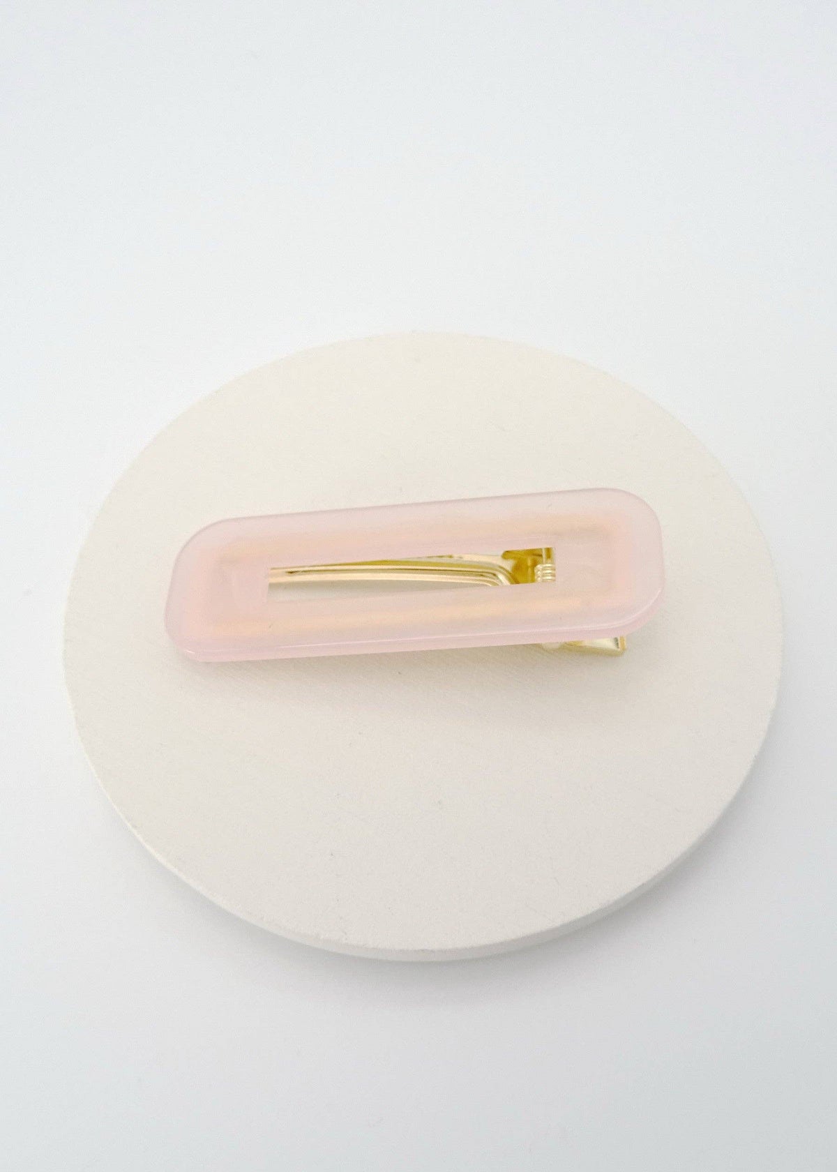 Soft Pink Square Hair Clip