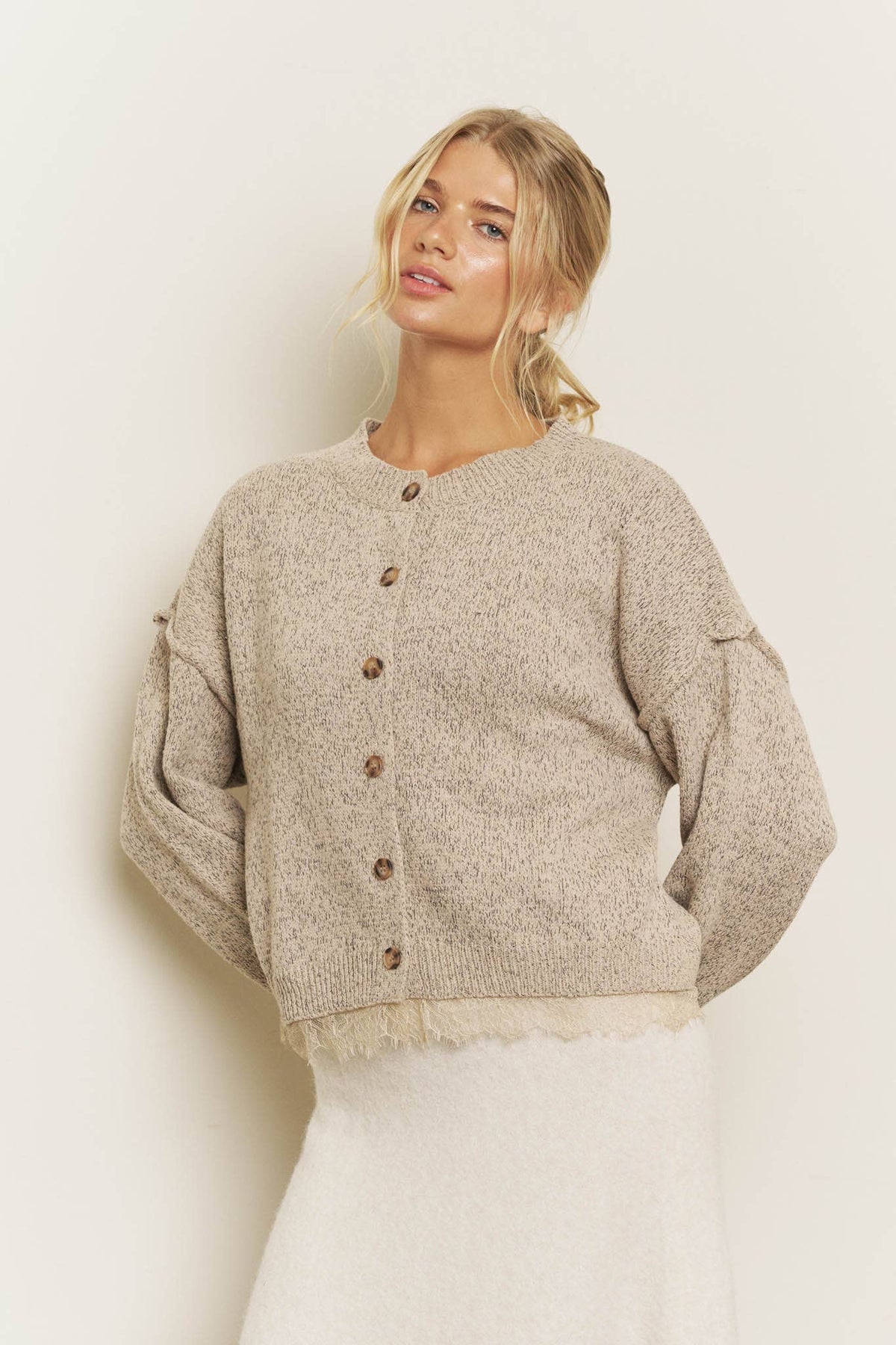 Lizzy Lace Cardigan Top