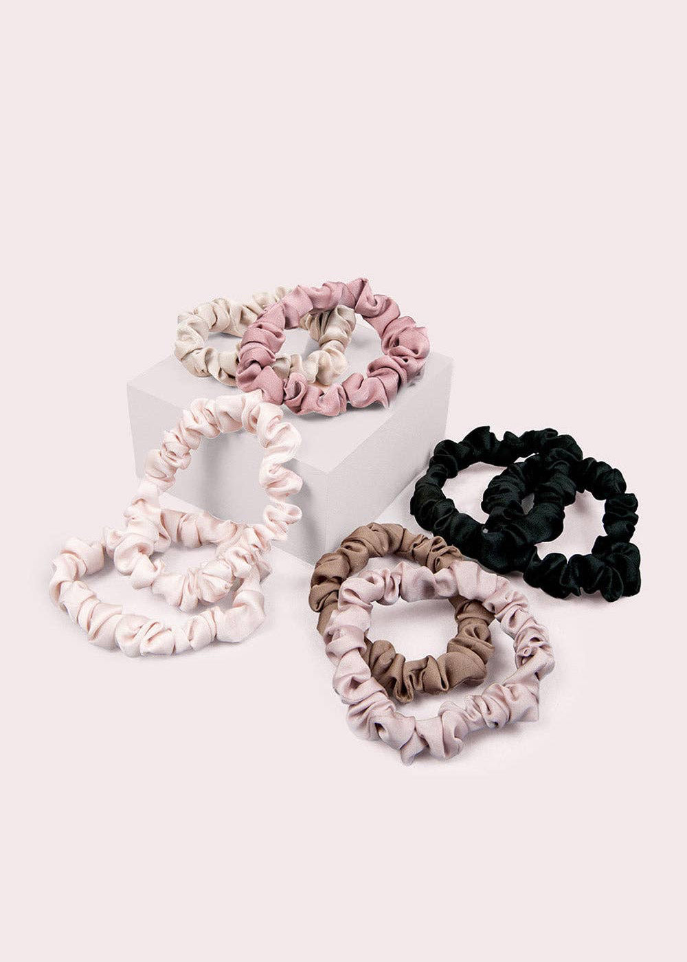 Satin Scrunchies 8-Pack