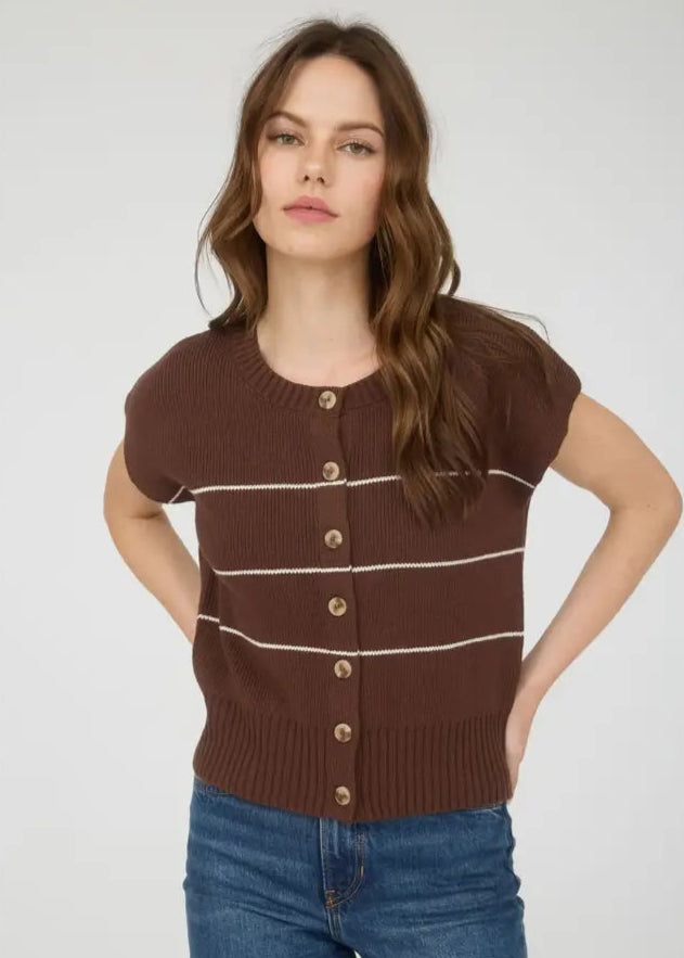 Amber Striped Knit Top