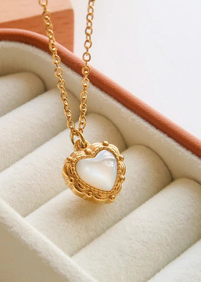 Josie Gold Heart Necklace