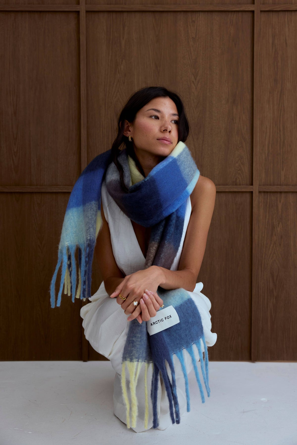 Arctic Fox The Reykjavik Scarf in Blue