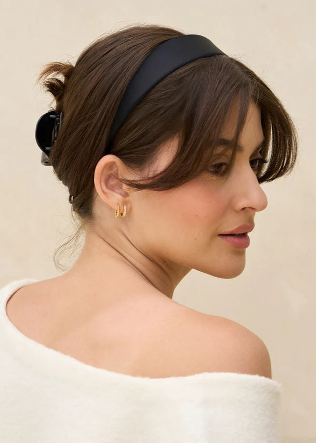 Kitsch Satin & Velvet Headbands in Black & Chocolate