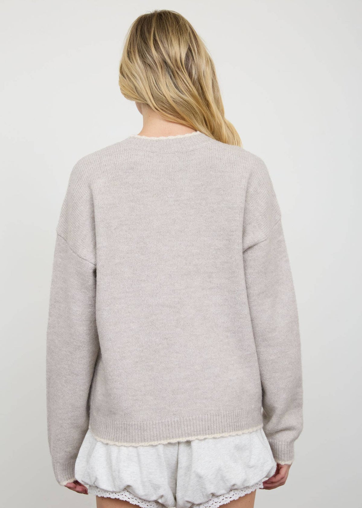 Claire Contrast Pullover Sweater