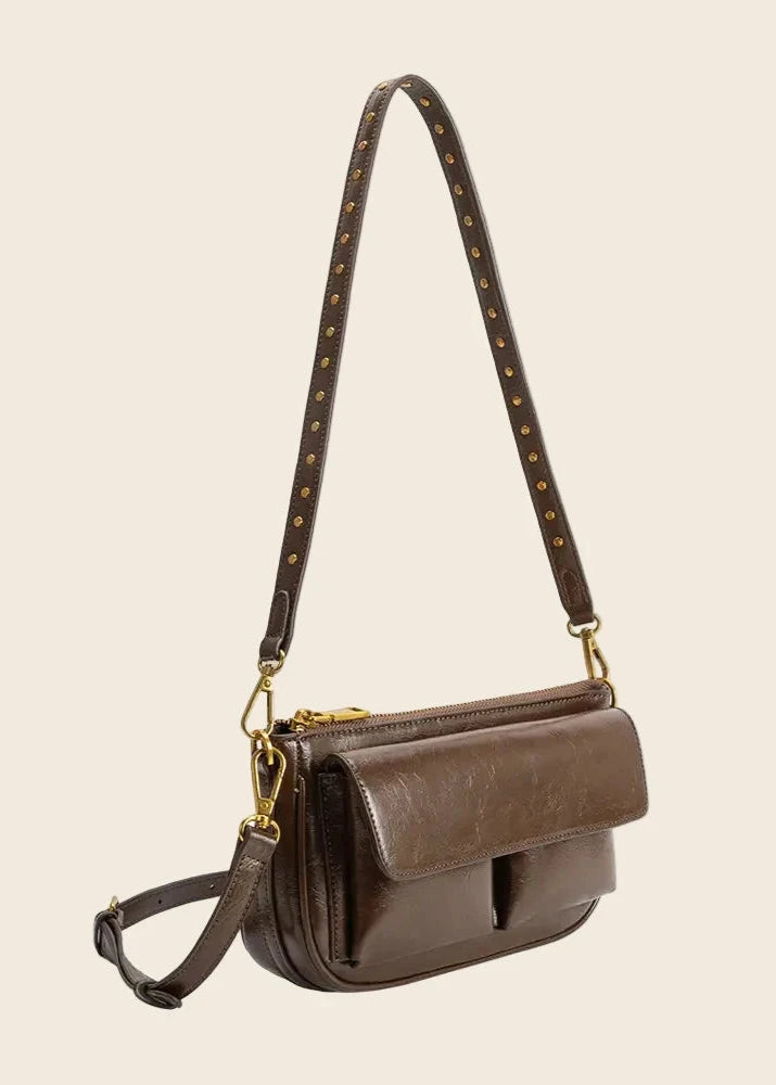 Melie Bianco Aria Shoulder Bag in Brown