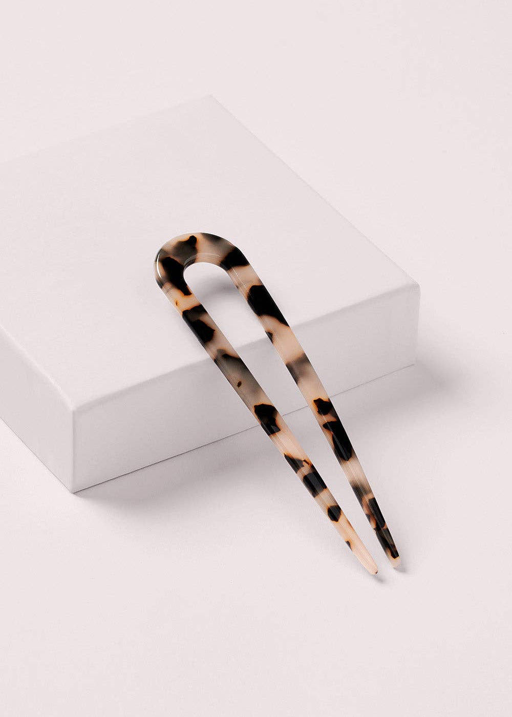 Sleek French Hair Pin in Tortoise