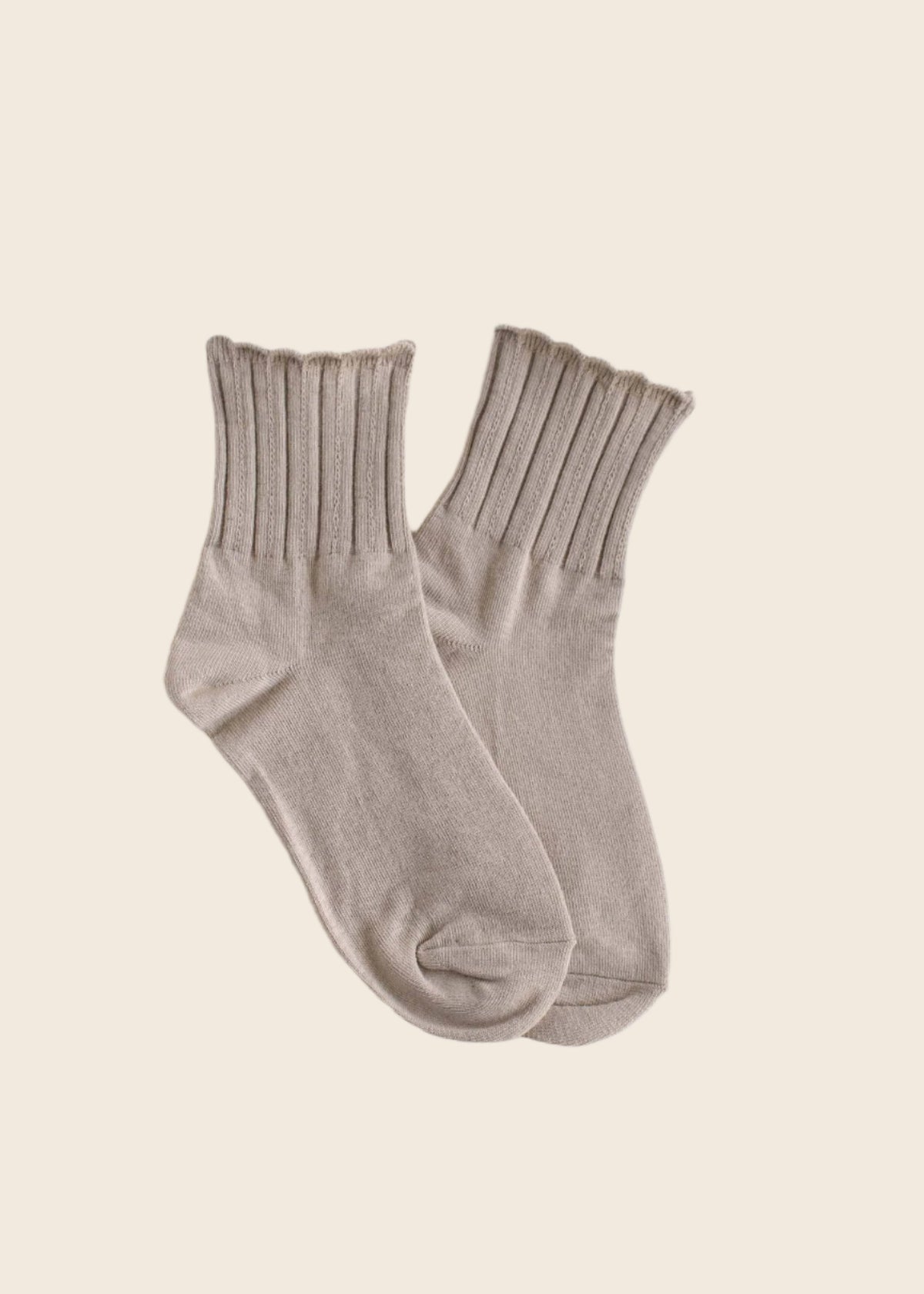 Evelyn Casual Socks in Beige