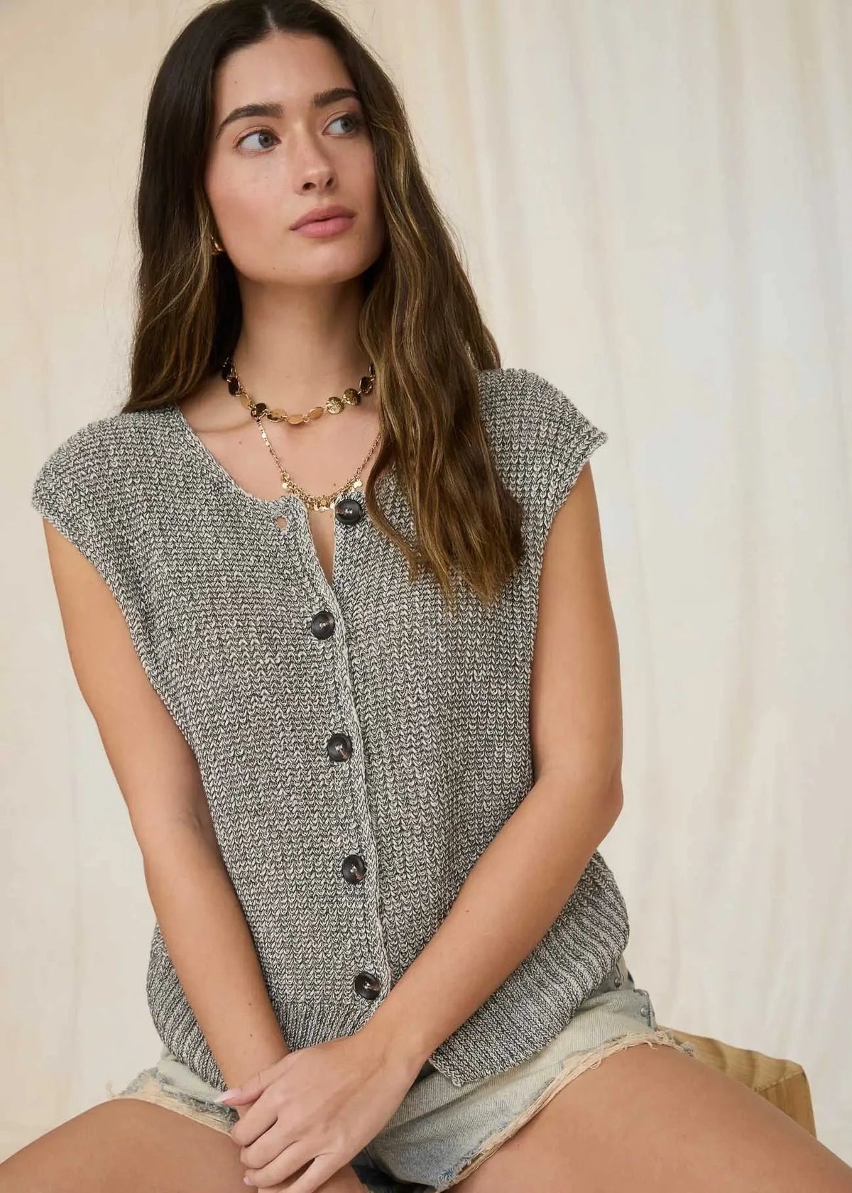 Marley Button Down Knit Top