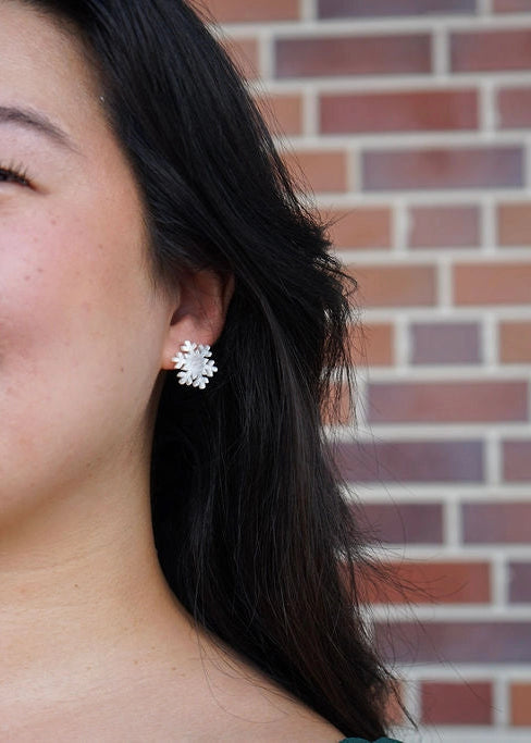 Snowflake Stud Earrings