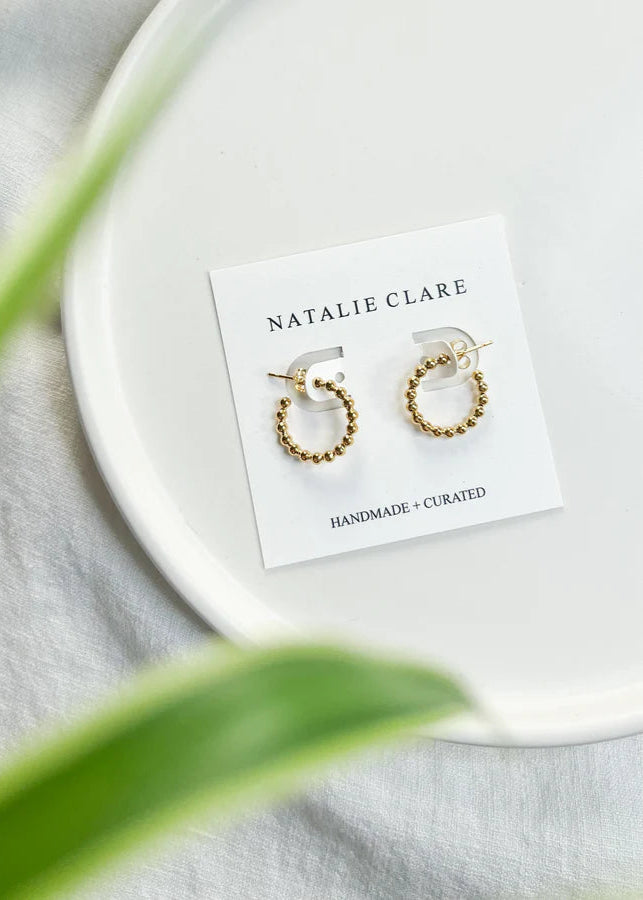 Beaded Hoop Earrings