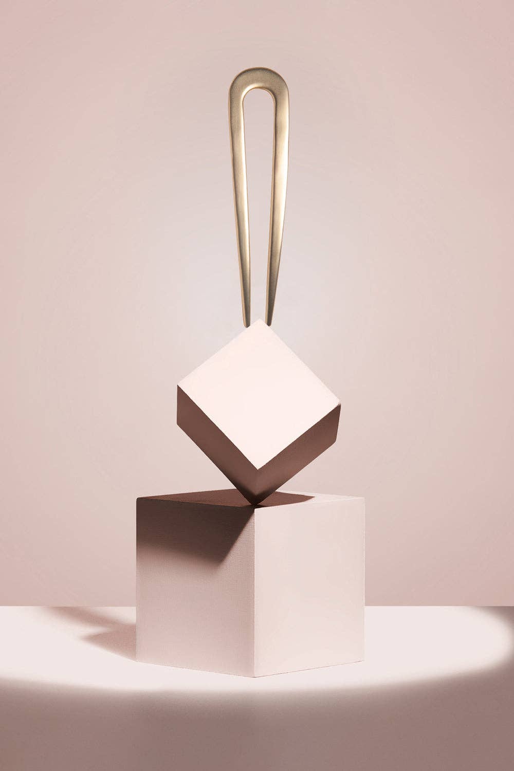 Sleek Chignon French Hair Pin in Gold