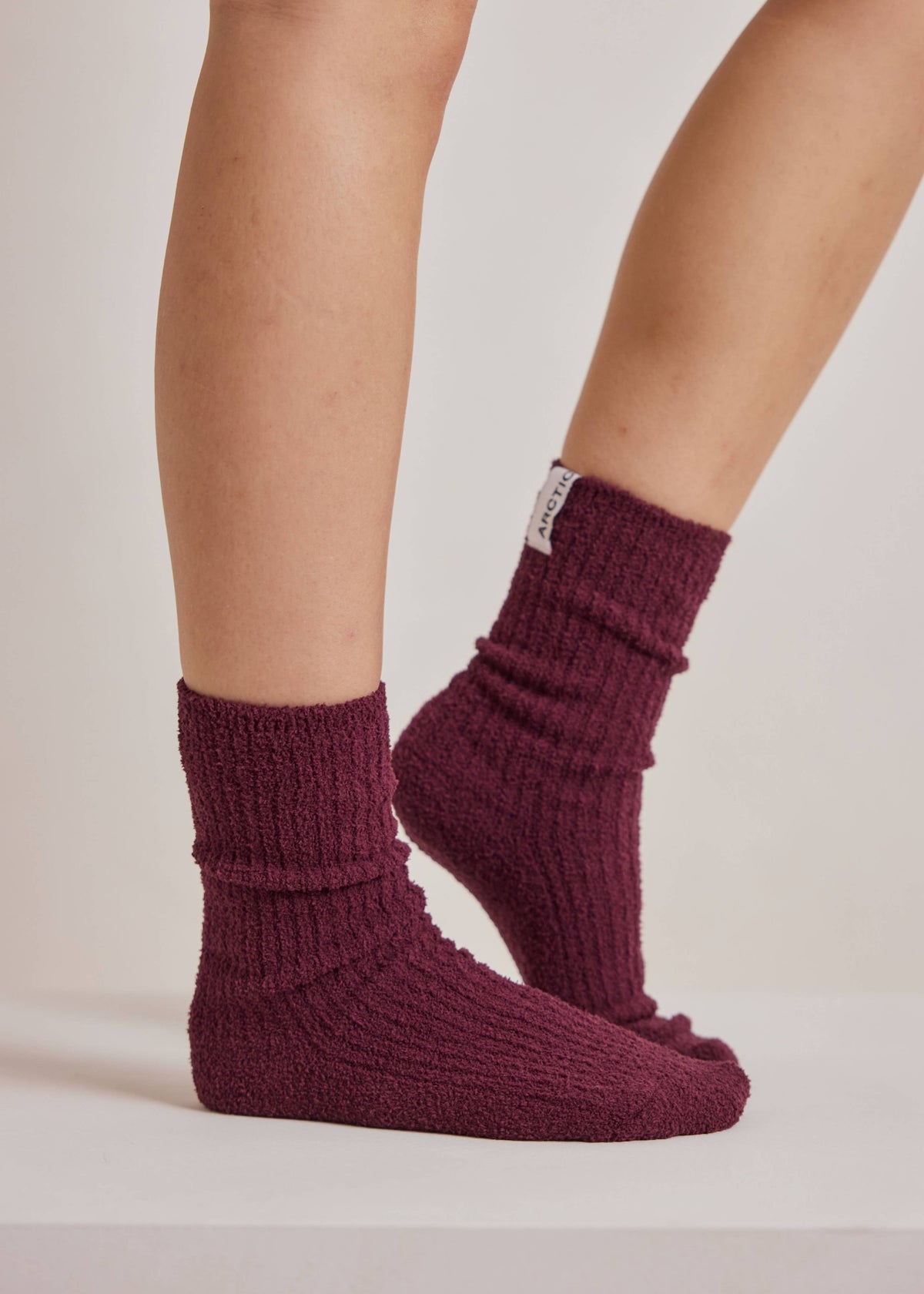 Arctic Fox Cosy Socks in Cherry
