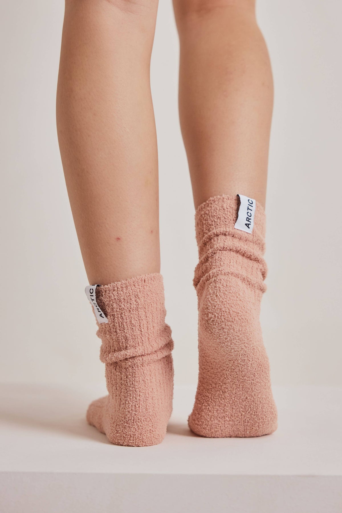 Arctic Fox Cosy Socks in Muted Pink