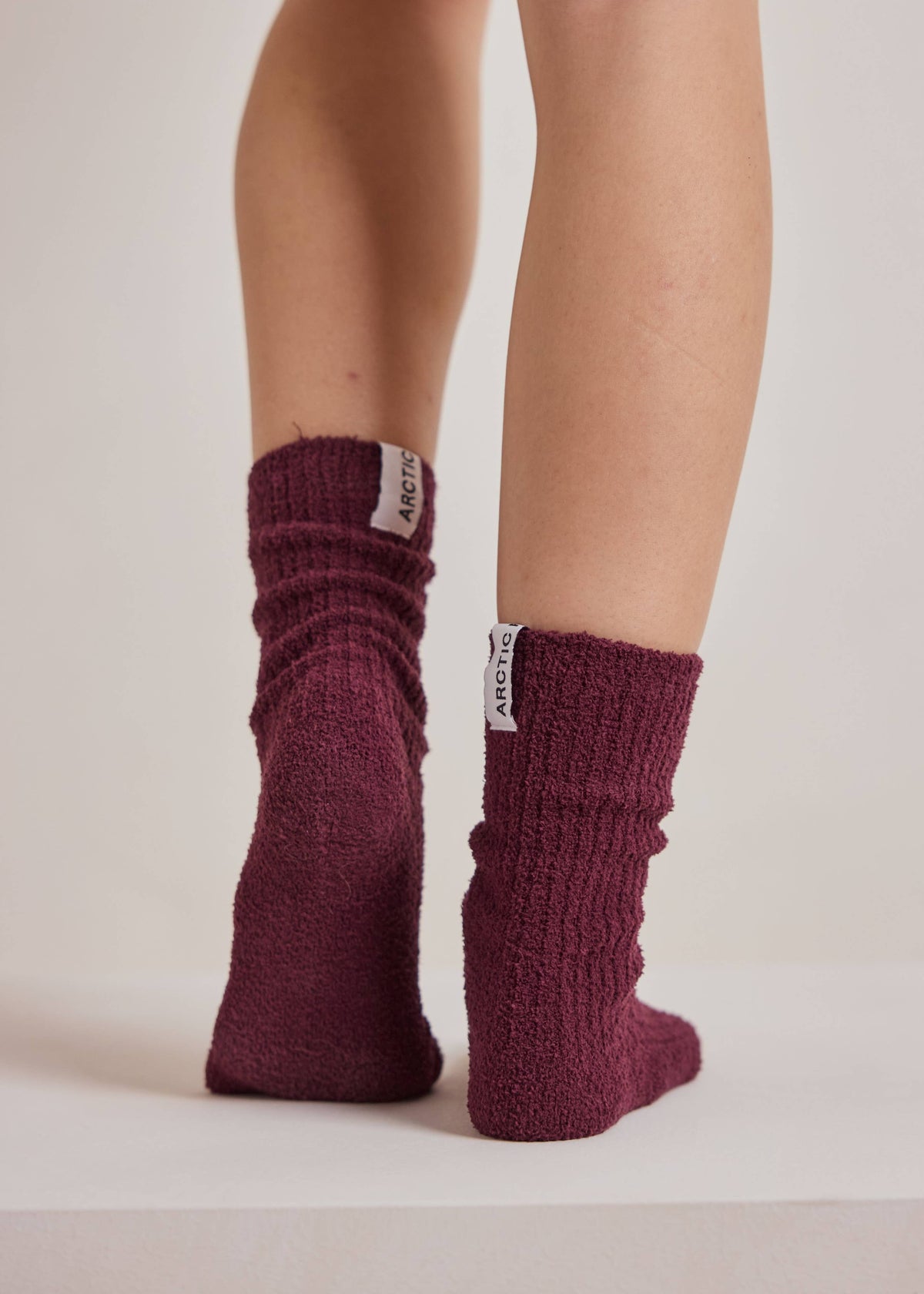 Arctic Fox Cosy Socks in Cherry