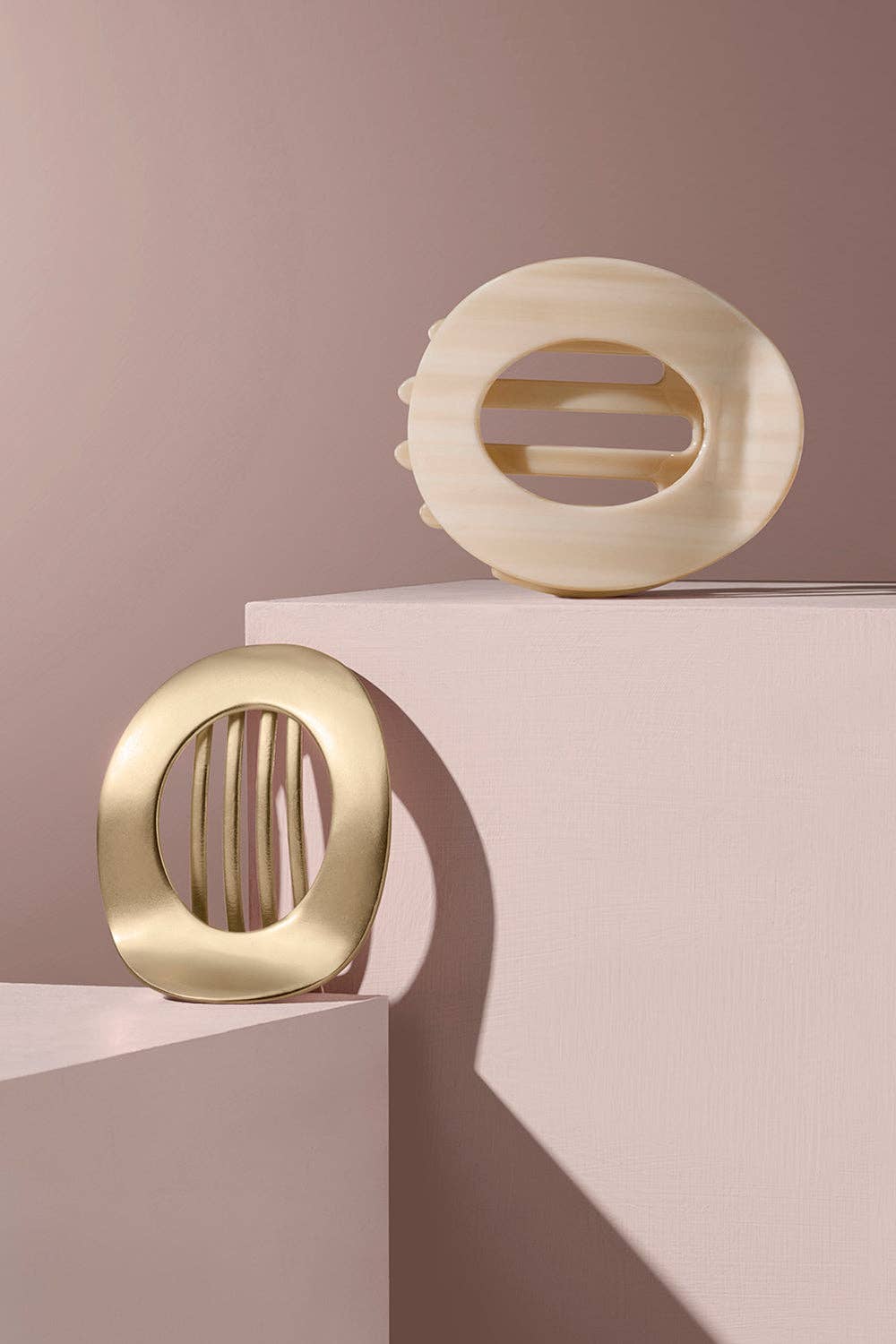 Gilded Flat Hair Clip in Gold