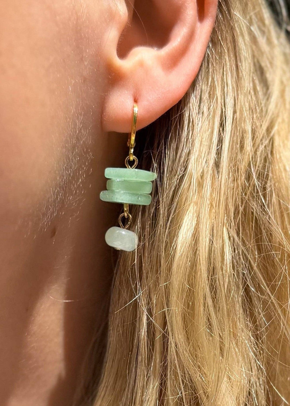Natalie Clare Aventurine Dangle Earrings