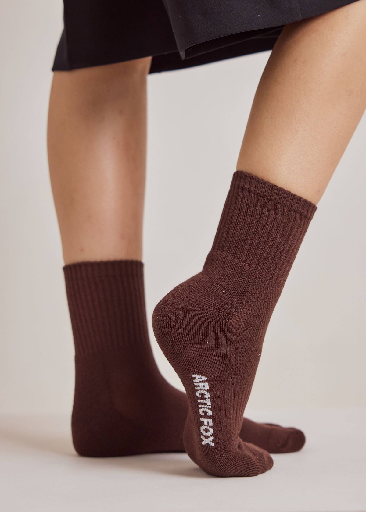 Arctic Fox Short Everyday Sock in Chocolate
