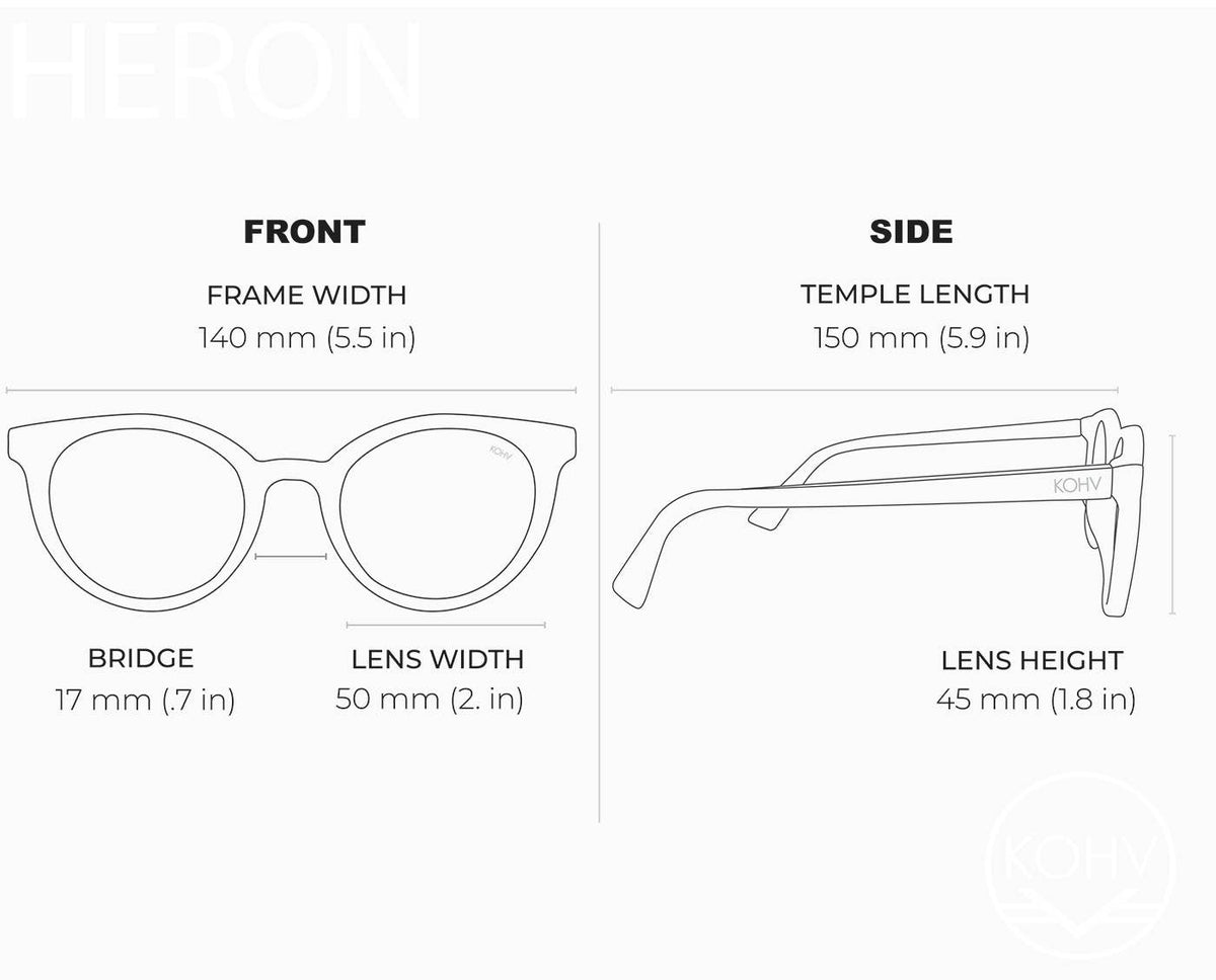 Heron Tortoise Polarized Round Sunglasses