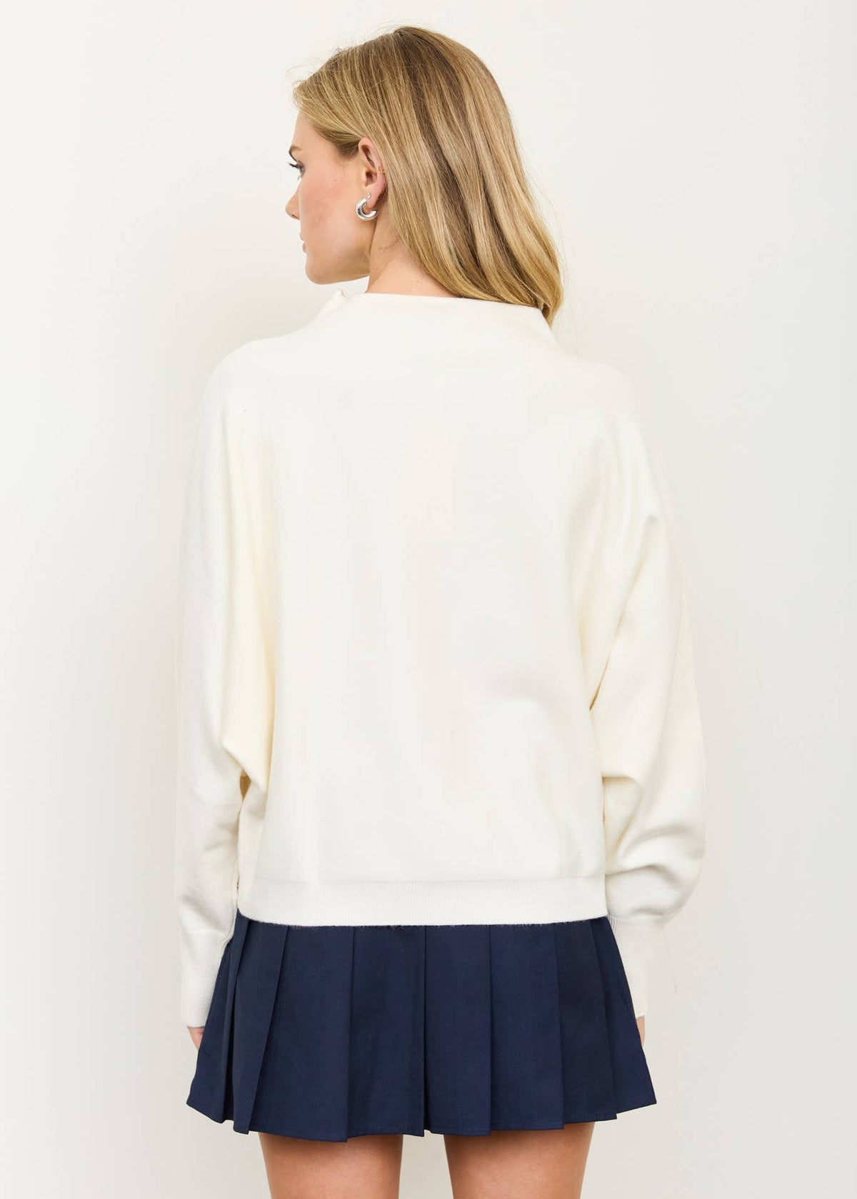 Grace Boat-Neck Button-Down Cardigan