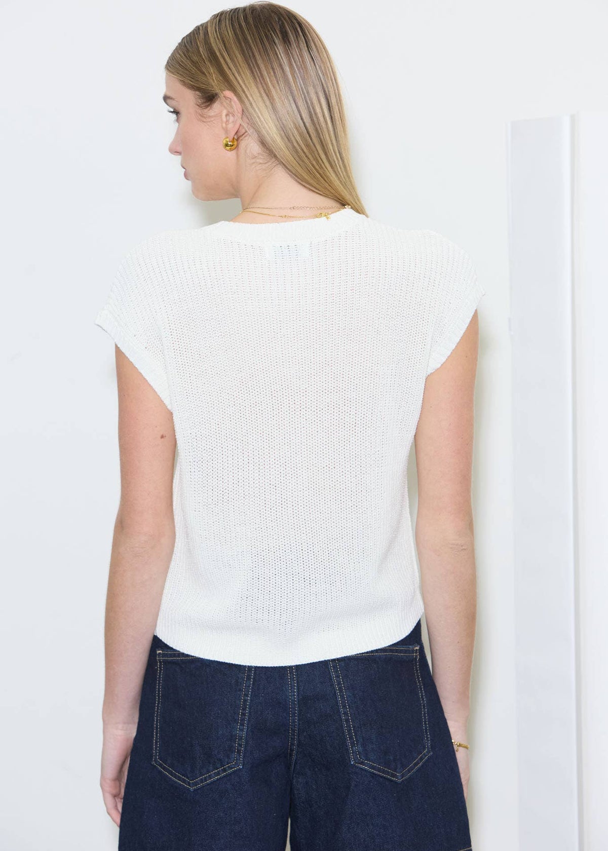 Addy Knit Summer Cardigan in Ivory