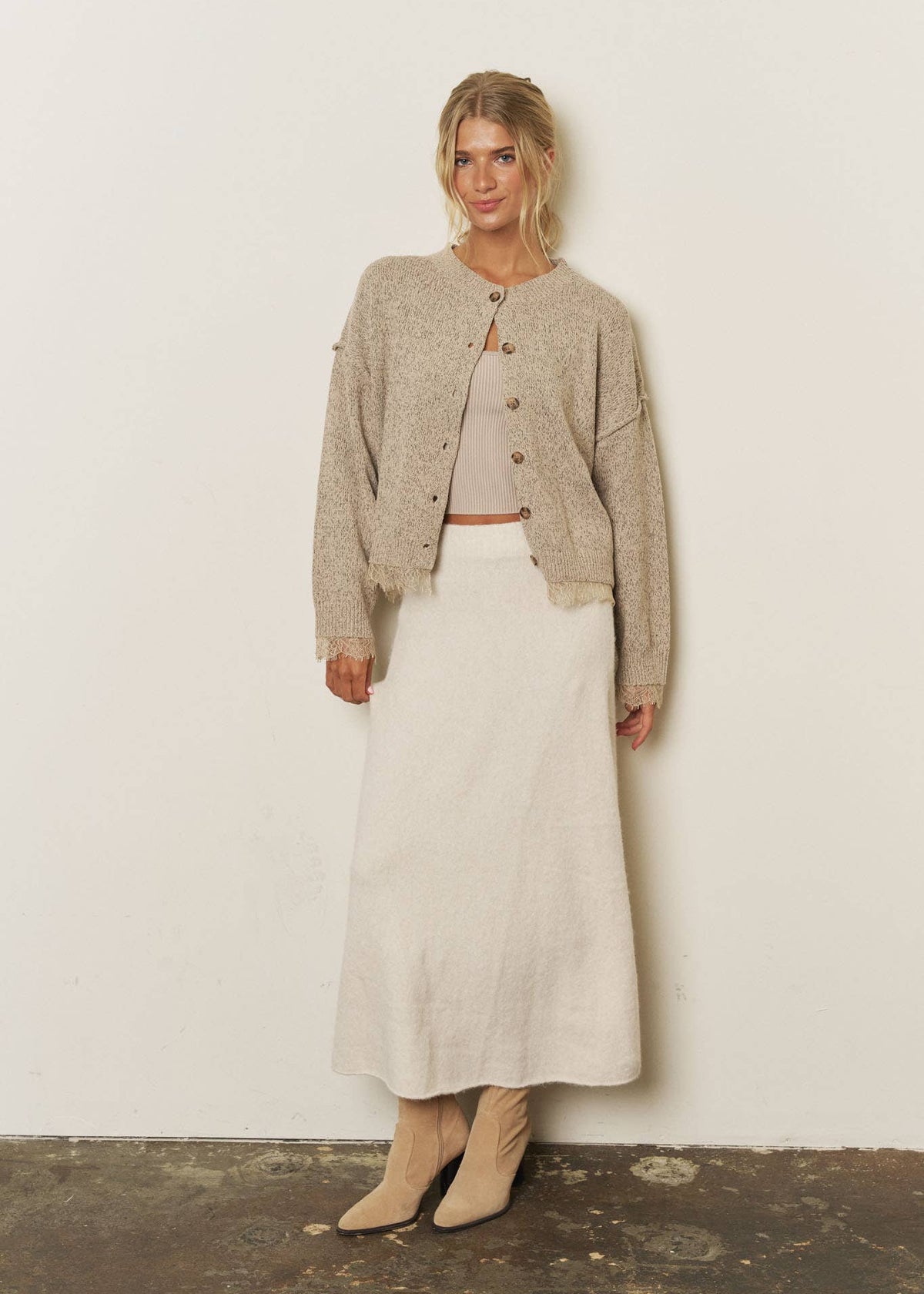 Lizzy Lace Cardigan Top