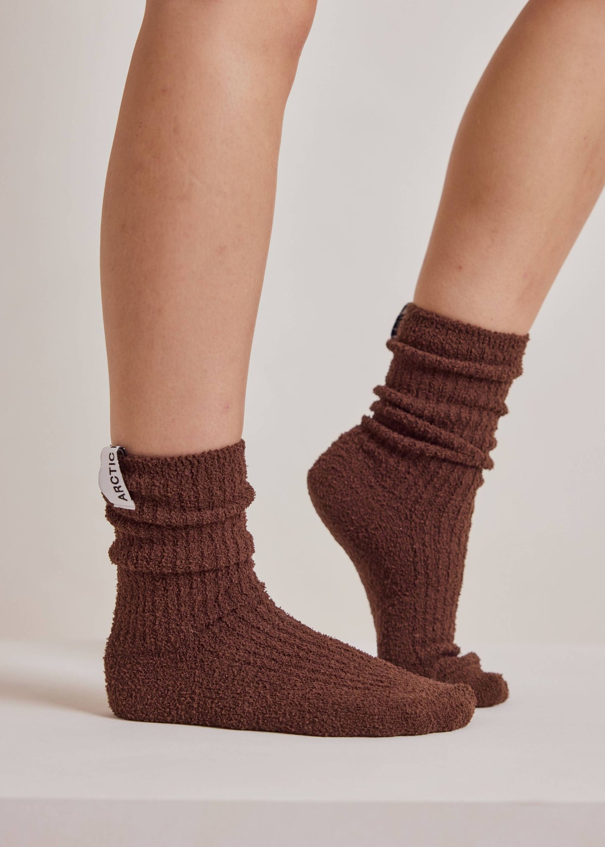 Arctic Fox Cosy Socks in Chocolate