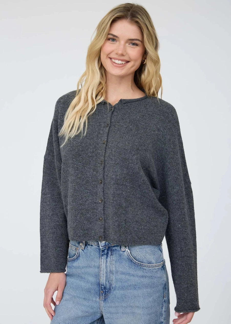 Brea Dark Grey Cardigan