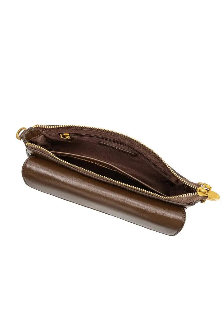Melie Bianco Aria Shoulder Bag in Brown