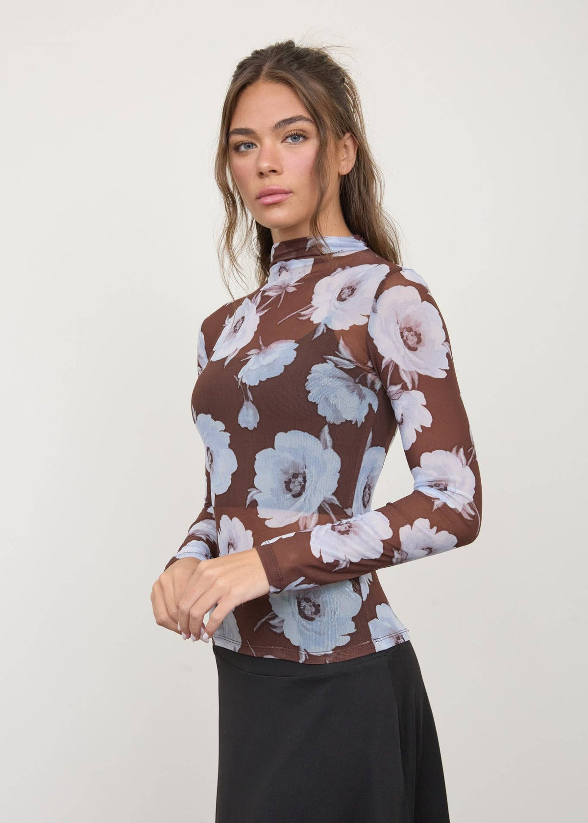 Brianna Sheer Floral Longsleeve